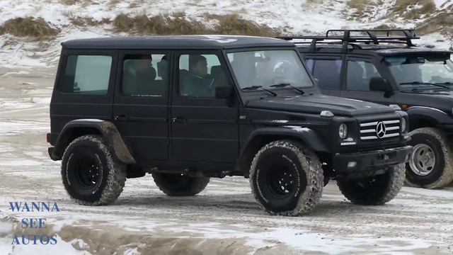 Mercedes Benz G270 & G400 G-Claas Wagons Driving Around In Icy Water At Løkken Beach Tour | WSA