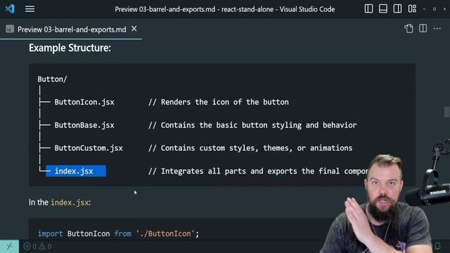 React Lecture: Organize and Structure with the Barrel Method | Free Course Preview смотреть онлайн