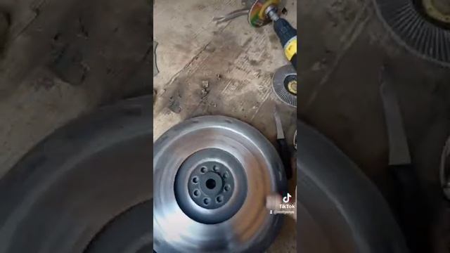 Как проточить маховик без станка. смотреть онлайн