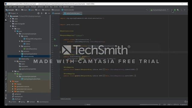 Web app Spring/React/MongoDB смотреть онлайн