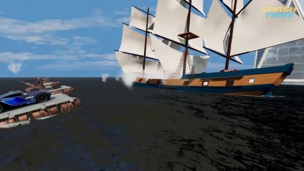 MEGA FLOODS vs PIXAR CARS in BeamNG.drive