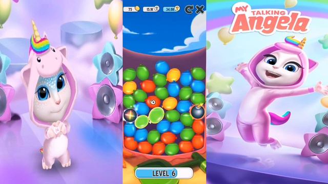 🦄My Talking Angela Unicorn Update 2024 Gameplay #14 Моя Говорящая Анджела Обновление Единорога 2024 смотреть онлайн
