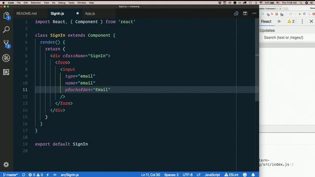 Day 7 - Morning, part 11: Add SignIn component with form - XTBC 2018 Session 3 смотреть онлайн