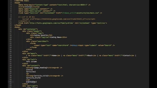 CodeIgniter Series - Templates смотреть онлайн