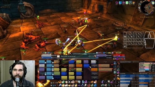 Как хилить рейд пристом | World of Warcraft Classic 1.13 смотреть онлайн