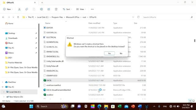 Open Excel Workbooks With Creating Shortcut смотреть онлайн