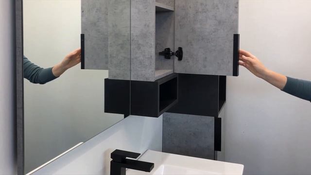 Мебель для ванной комнаты Комфорти Франкфурт 90 бетон светлый c раковиной Quadro 90 смотреть онлайн