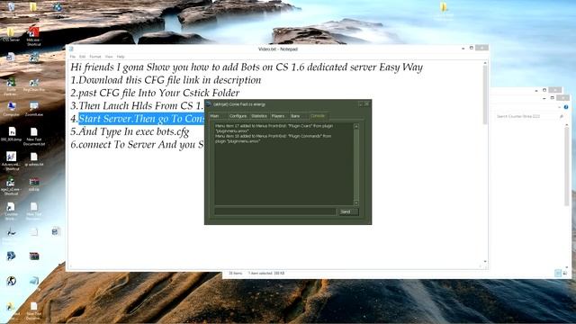 how to add Bots on CS 1.6 dedicated server (Very Easier Way) смотреть онлайн