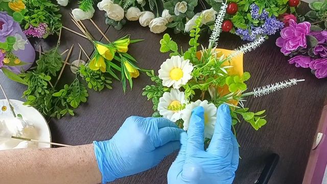 Ромашки из мыла в стаканчике/ Сборка букета/ МК/ Мыловарение смотреть онлайн