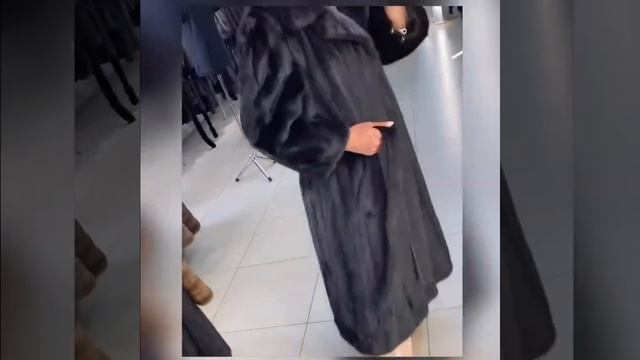 Норковая шуба черная модель халат смотреть онлайн