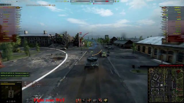 AMX 50B Барабан накрутил сектор 9 фрагов и 9,6к урона! WoT Epic смотреть онлайн
