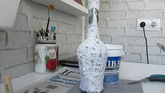 Декор бутылки! Мастер класс! смотреть онлайн