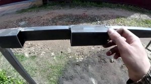 Как сделать забор из профлиста с8.Сварные ворота и калитка