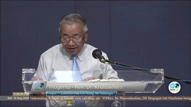 [LIVE SERMON] Rev Dr Khaizakham - Zalenna dak git nung ah saltangte | August 15, 2020 7:00 pm IST смотреть онлайн