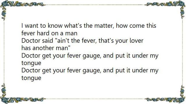 Bukka White - High Fever Blues Lyrics смотреть онлайн
