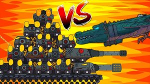 Монстр Кв-54 против Парящего - Анархия Кв-54 и Сбор Деталей для Монстра / Gerand Мультики про танки