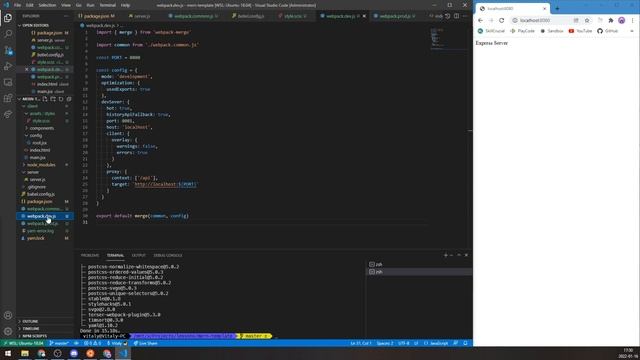 Создание шаблона для веб-приложений (Express + React) смотреть онлайн
