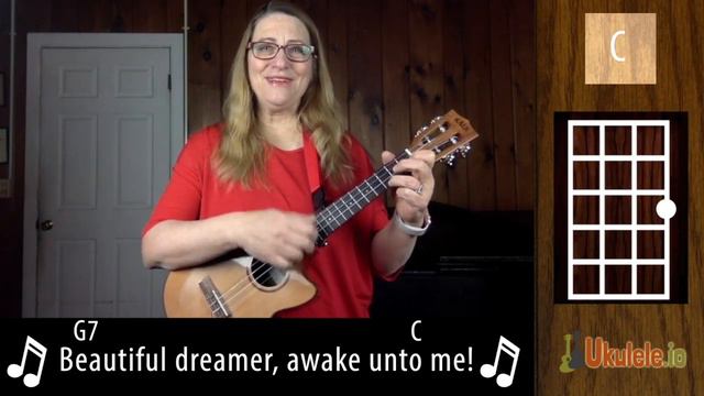 Beautiful Dreamer Easy Ukulele Play Along Tutorial with Tabs - Ukulele Sisters смотреть онлайн