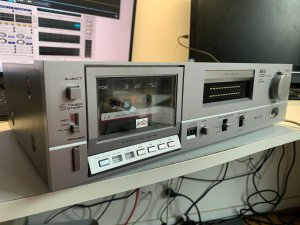 Стереокассетная дека Akai CS-F9 220V с шумоподавлением Dolby B-ЯПОНИЯ-1981-год