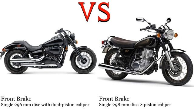 Honda Shadow 400 Vs Yamaha SR 400 Test Specification Comparison