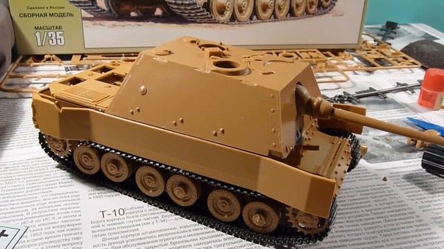 Сборка модели САУ Ferdinand смотреть онлайн