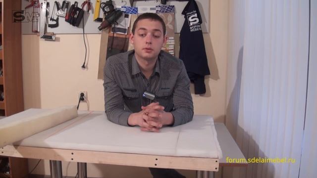 #13 Диван своими руками: оклейка основных деталей каркаса поролоном смотреть онлайн