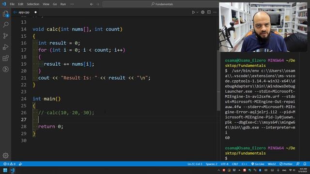 [Arabic] Fundamentals Of Programming With C++ #059 - Function - Passing Array As Parameter смотреть онлайн