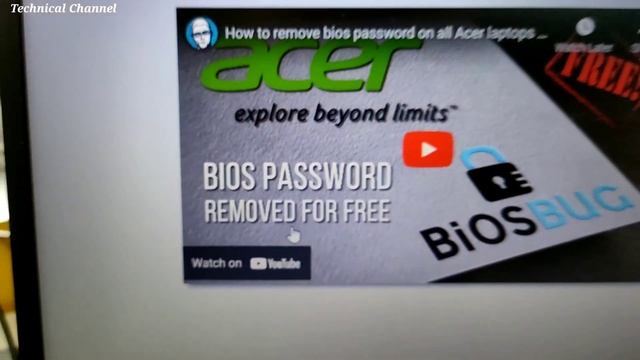 Acer Laptop Bios Password Recovery, How to unlock Acer Laptop Bios 8-digit Password unlock 100% fre смотреть онлайн