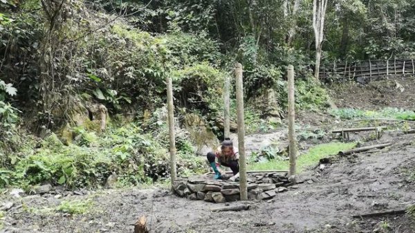 120 days: Journey with my daughter to build a green farm, fish pond, bridge, bathroom