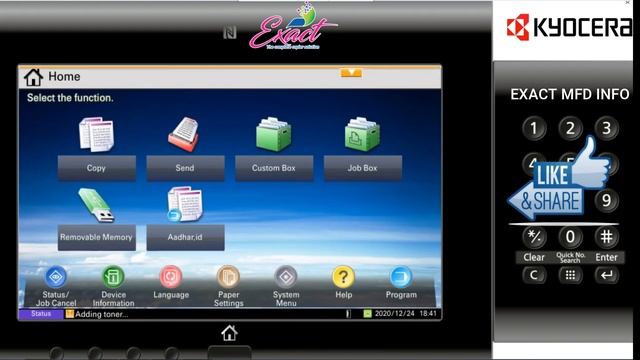 HOW TO COPY LENGTH AADHAR CARD | RATION CARD | LICENCE PASSPORT AT SINGLE SIDE KYOCERA 3212i , 4012 смотреть онлайн