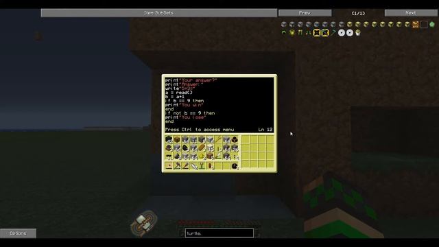 Computer Craft #3 - Туториал - Плюс две функции и заставляем черепаху читать и возвращатся! смотреть онлайн