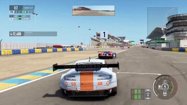 Project CARS 2 Ford GT GTE Vs Aston Martin Vantage GTE LeMans
