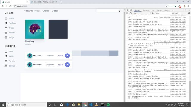 Create Music streaming Webapp | Vue JS | LiveCodebase Live Stream смотреть онлайн