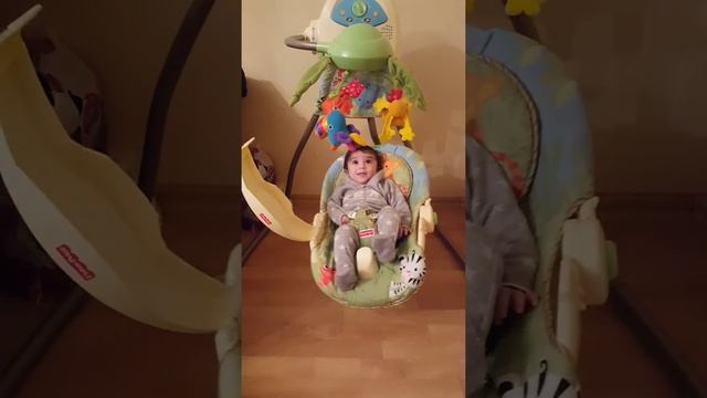 Электро качели Тропический лес Fisher Price.Review Rain forest fisher price swing смотреть онлайн