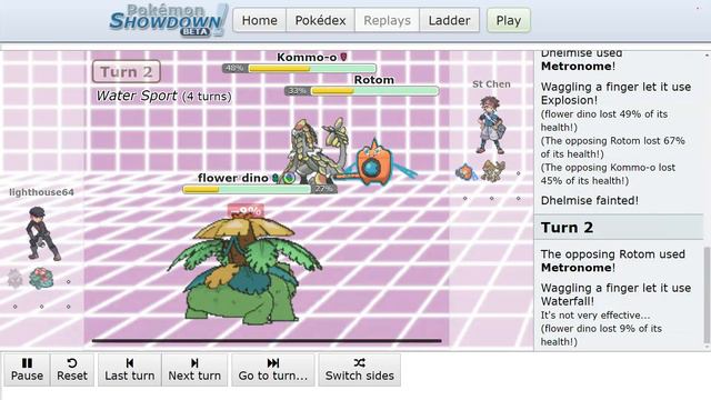 ProGaming - Pokemon Showdown, lighthouse64 vs St Chen, [Gen 7] Metronome Battle (Mon Sep 09 2019) смотреть онлайн