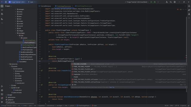 Forge Modding Tutorial - Minecraft 1.20.1: Foliage Placers | #42 смотреть онлайн