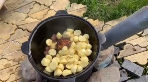 лосятина в казане