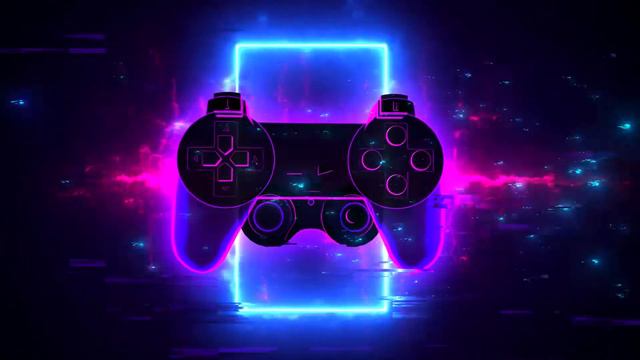 No Copyright Motion Background: Cyberpunk Hi-Tech Glitchy Neon 3d Gamepad Looped Background смотреть онлайн