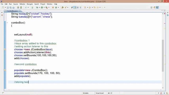 Java populate Jcombo box depending of another JCombobox смотреть онлайн
