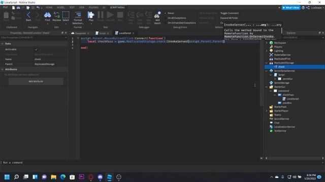 How to make a password GUI in Roblox Studio! смотреть онлайн