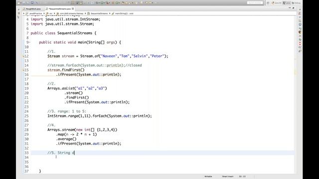 Java 8 - Sequential Stream Concept and Examples смотреть онлайн