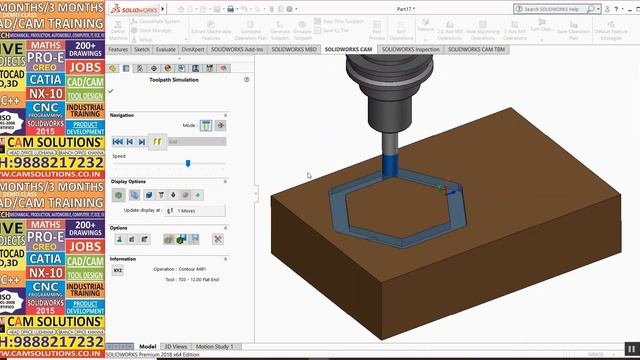 HOW TO CREATE PROGRAM (G- CODES) IN SOLIDWORKS CAM 2019 | CNC PROGRAMMING IN SOLIDOWRKS CAM смотреть онлайн