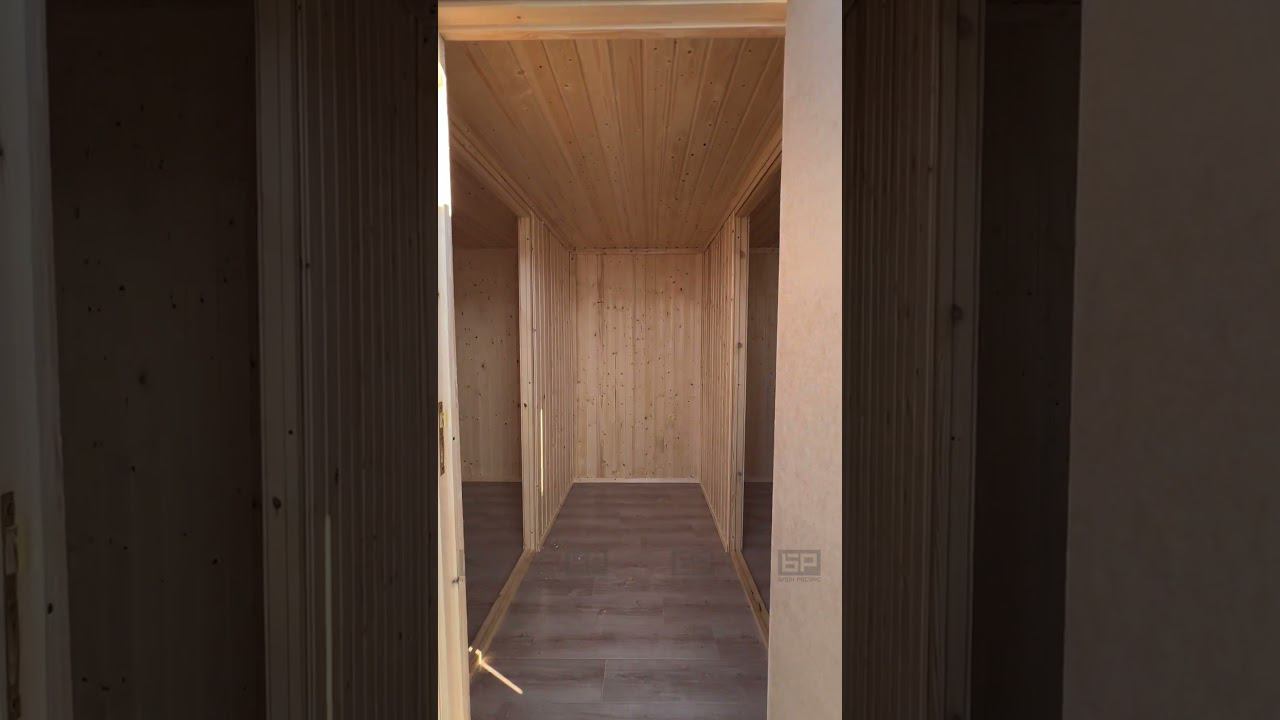 Бытовка БК-4 "Распашонка" в вагонке смотреть онлайн