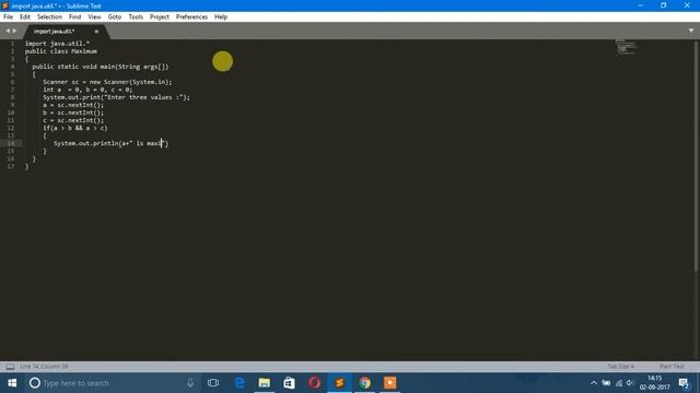 Java Program To Find Maximum Between Three Numbers - For Beginners смотреть онлайн