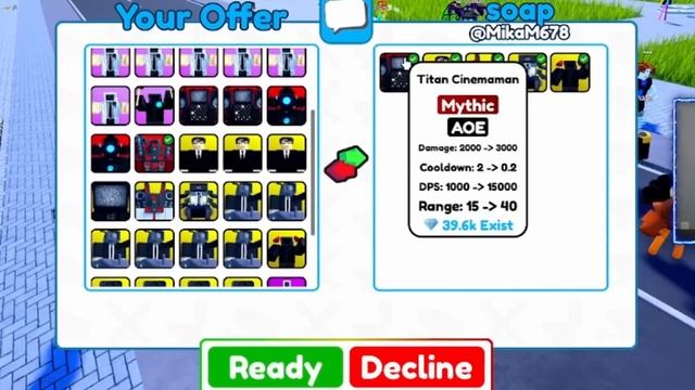 Trading My NEW UPGRADED Titan Speakerman For INSANE OFFERS | Toilet Tower Defense