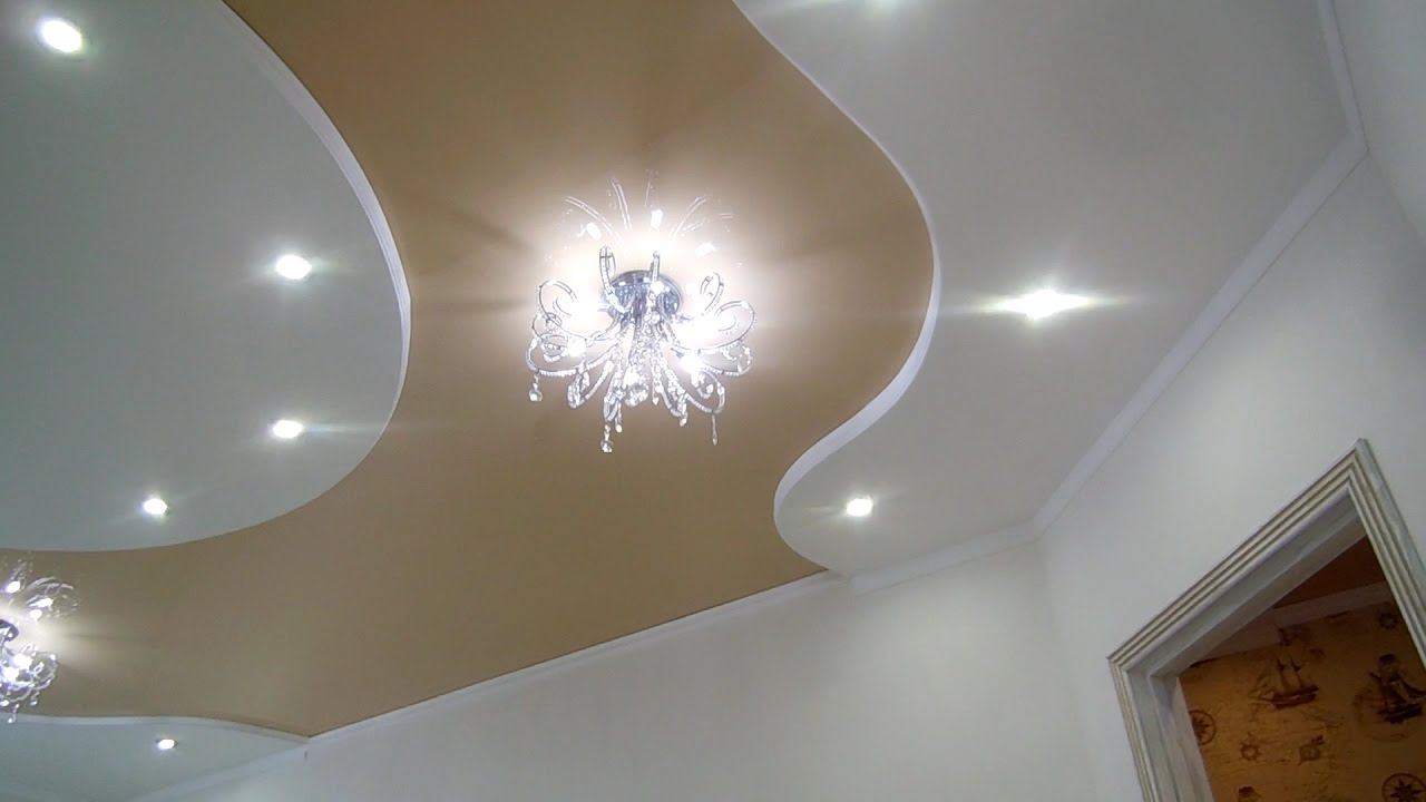 МОНТАЖ потолка из ГИПСОКАРТОНА ПОТОЛОК из гипсокартона СВОИМИ РУКАМИ смотреть онлайн