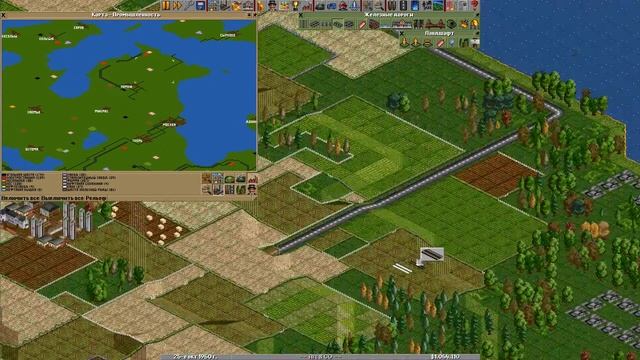Transport tycoon прохождение #7 новые автобусные маршруты и Ж/Д станции смотреть онлайн