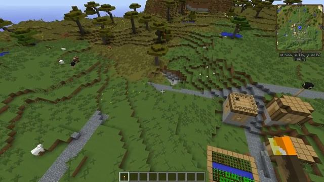 Minecraft. Сиды. Деревня и 6 биомов (1.8, 1.7) смотреть онлайн