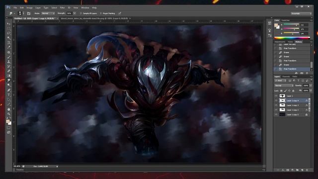 Blood Moon Talon SpeedArt [DOWNLOAD] смотреть онлайн