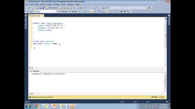 Check Constraints in SQL смотреть онлайн